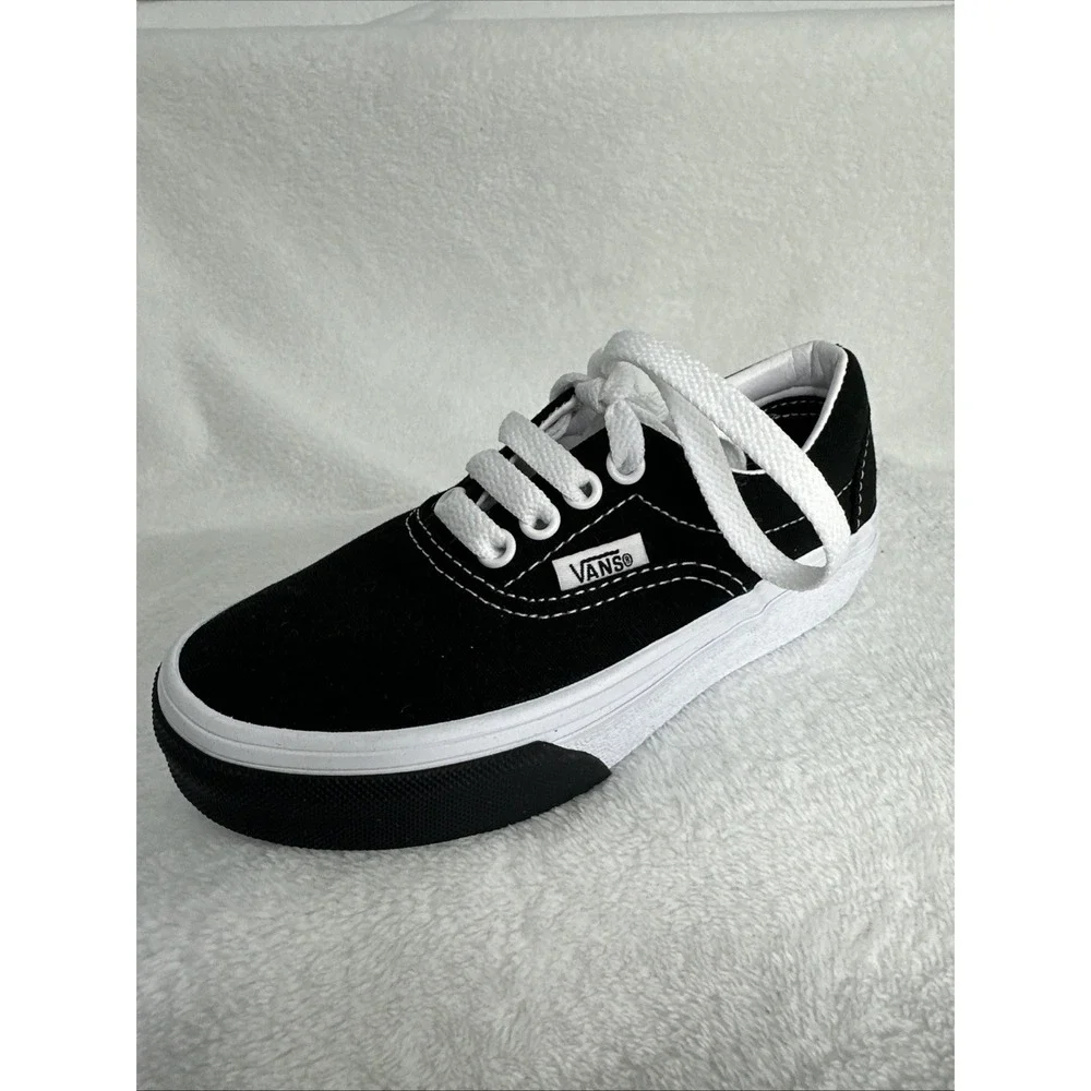 Vans Era Shoes Black & White Sneakers TODDLER Size 11